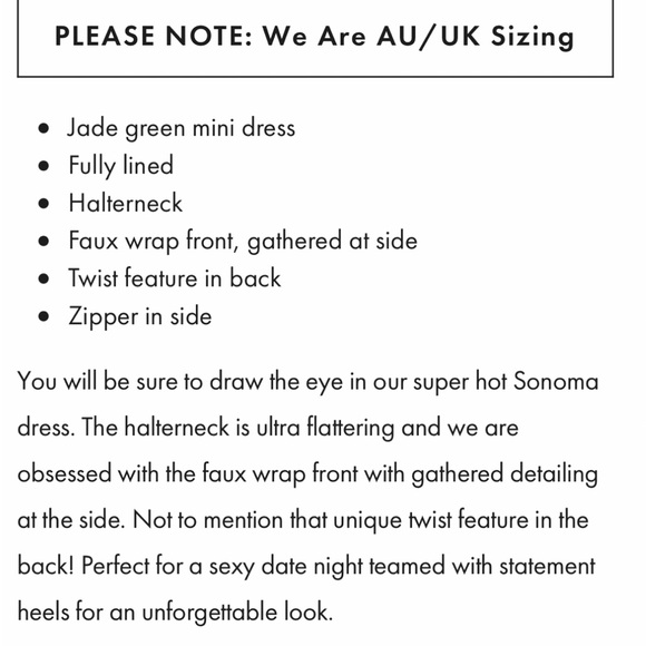 Selfie Leslie Sonoma Halterneck Faux Wrap Twist Back Mini Dress - Picture 6 of 8